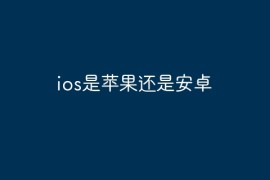 ios是苹果还是安卓？ios系统介绍
