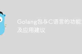 Golang包与C语言的功能对比及应用建议