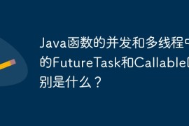 Java函数的并发和多线程中的FutureTask和Callable区别是什么？