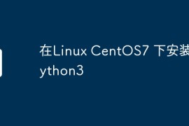 在Linux CentOS7 下安装 python3