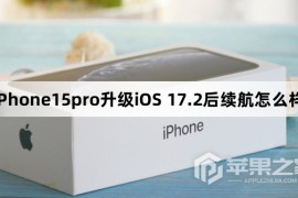 iPhone15pro更新到iOS 17.2后续航怎么样
