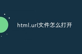 html.url文件怎么打开