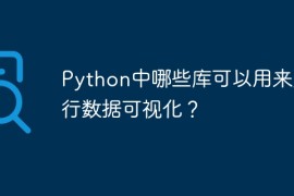 Python中哪些库可以用来进行数据可视化？
