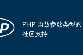 PHP 函数参数类型的社区支持