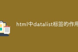 html中datalist标签的作用