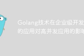 Golang技术在企业级开发中的应用对高并发应用的影响