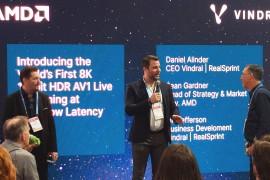AMD 联合 Vindral 推出全球首个超低延迟 8K 10bit HDR 直播演示