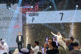 迪拜拍出世界最贵车牌 约1亿天价(迪拜拍视频的土豪是谁)