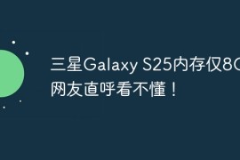 三星Galaxy S25内存仅8GB？网友直呼看不懂！