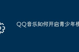 QQ音乐如何开启青少年模式