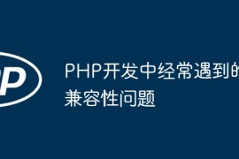 PHP开发中经常遇到的兼容性问题