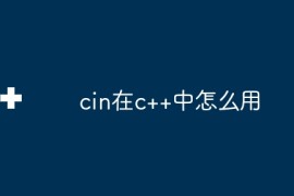 cin在c++中怎么用