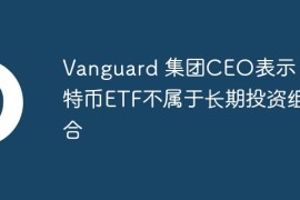 Vanguard 集团CEO表示，比特币ETF不属于长期投资组合