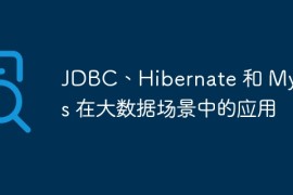 JDBC、Hibernate 和 MyBatis 在大数据场景中的应用
