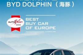 比亚迪海豚再获重磅大奖：2024年欧洲最值得购买汽车