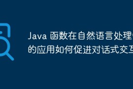 Java 函数在自然语言处理中的应用如何促进对话式交互？