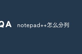 notepad++怎么分列