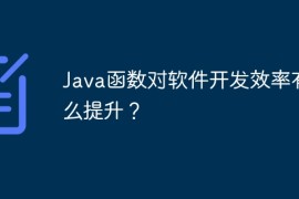 Java函数对软件开发效率有什么提升？