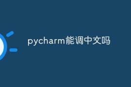 pycharm能调中文吗