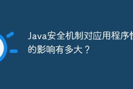 Java安全机制对应用程序性能的影响有多大？