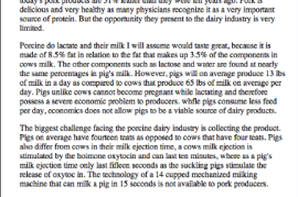 牛奶、羊奶都能喝 为什么没人喝猪奶