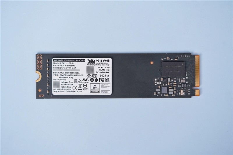 长江存储 PC411 1TB SSD 评测：无缓也能满血，远超同级产品-图1