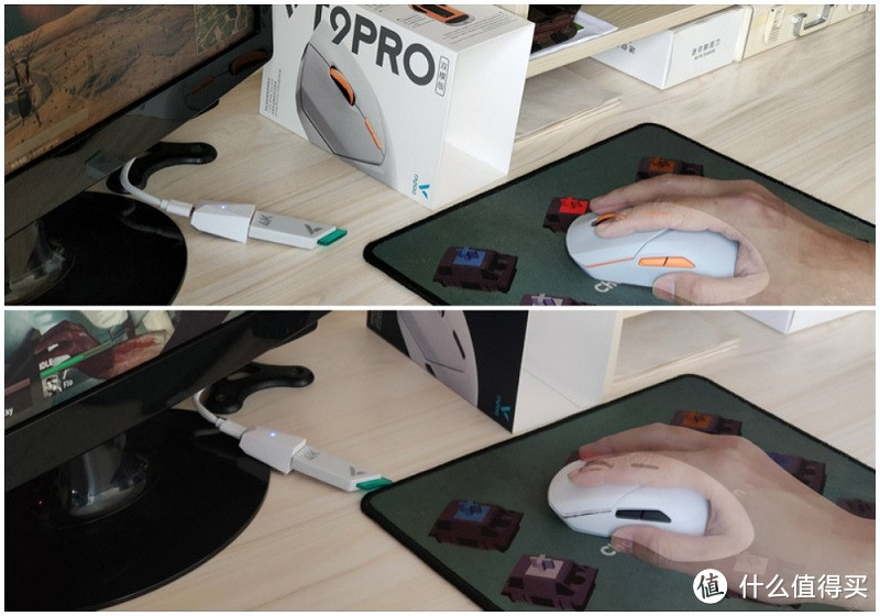键盘鼠标 篇二：消除电焦虑，不同手型都能用，雷柏VT9PRO &amp; VT9PRO Mini无线鼠标-图13