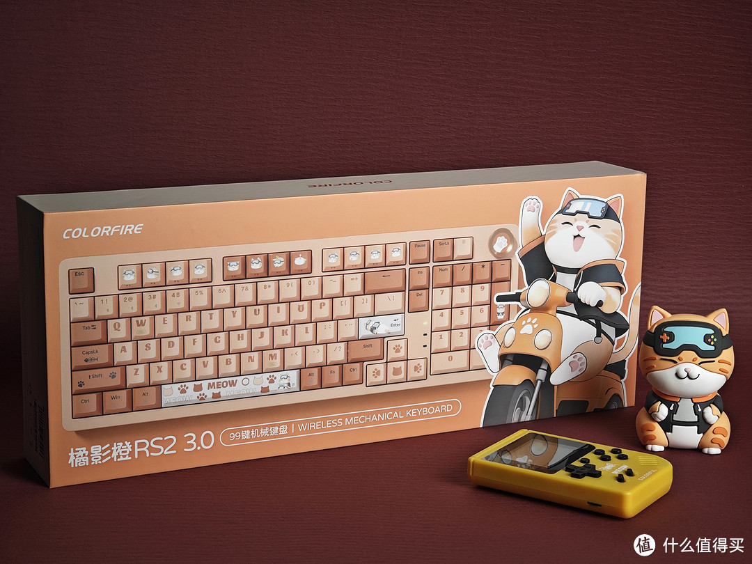 键盘体验 篇一：橘猫主题键盘，一块含猫量奇高的无线机械键盘~-图1