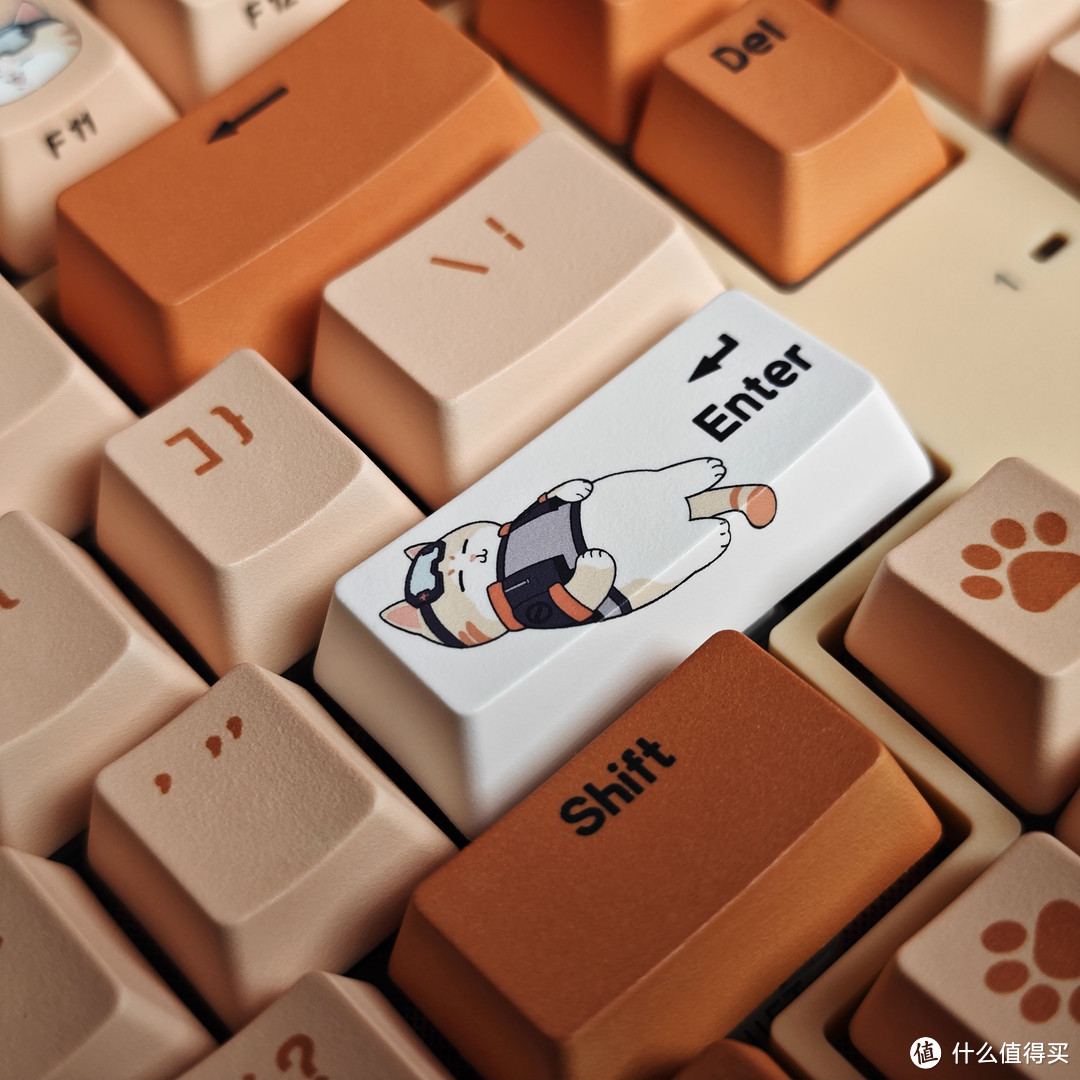 键盘体验 篇一：橘猫主题键盘，一块含猫量奇高的无线机械键盘~-图20