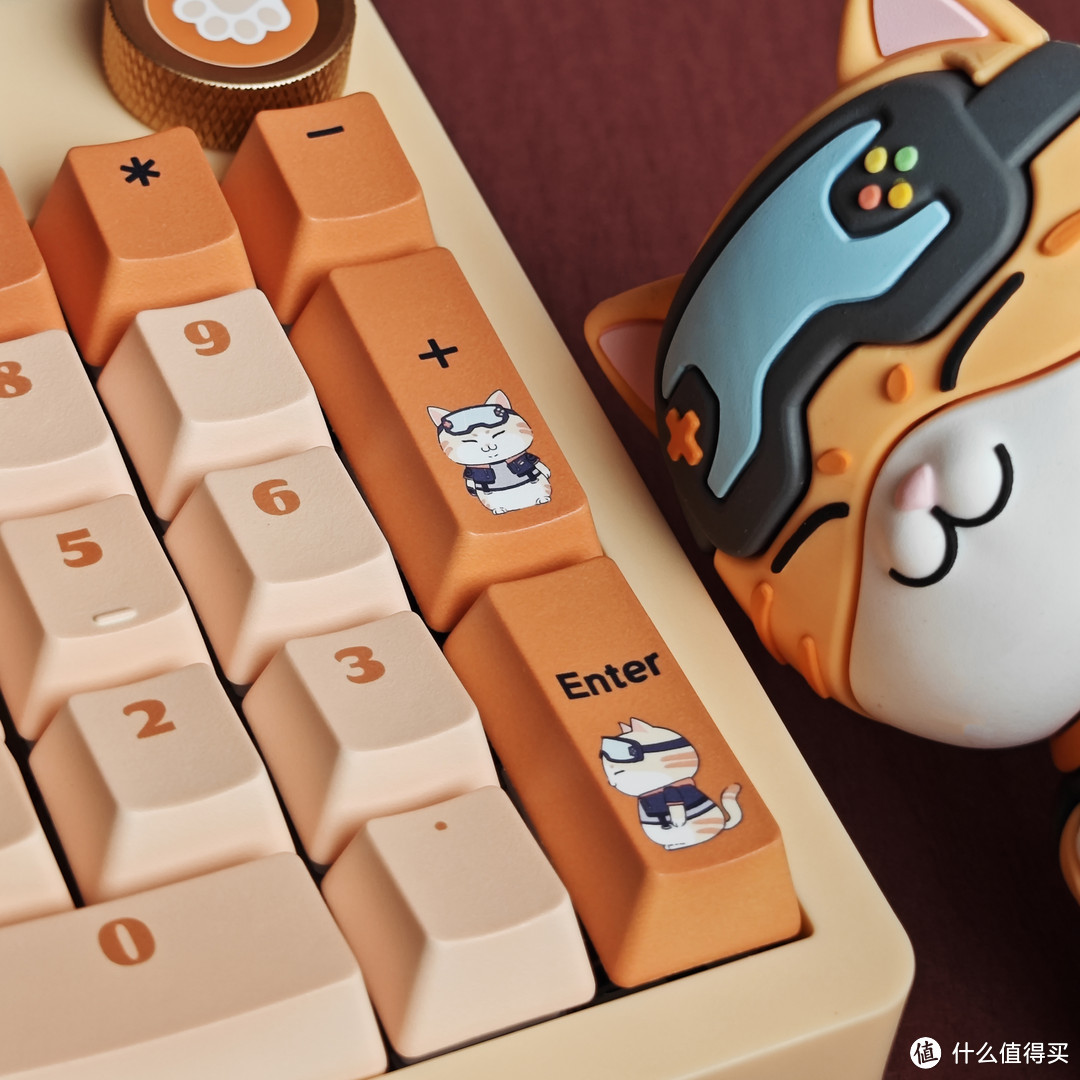 键盘体验 篇一：橘猫主题键盘，一块含猫量奇高的无线机械键盘~-图23