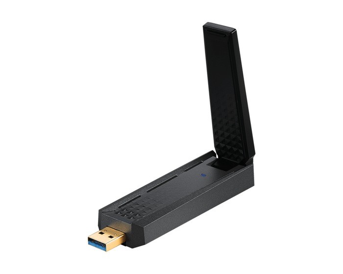微星发布 AXE5400 USB 无线网卡，支持 WIFI 6E、自带延长底座-图2