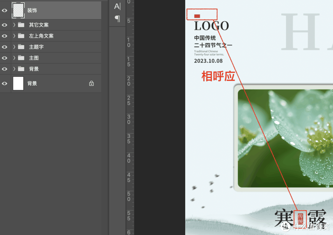 Photoshop技巧 篇七十：传统二十四节气海报实战P图总结【寒露】-图18