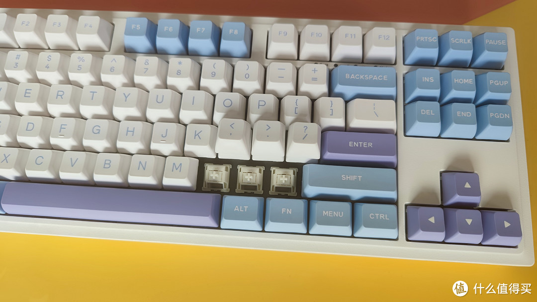 好看得不像实力派，杜伽K100冰莓奶昔轴机械键盘，颜值与实用的完美结合-图10