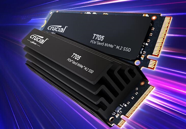 1899元起 英睿达T705 PCIe 5.0 SSD上市：读取速度达14500MB/s