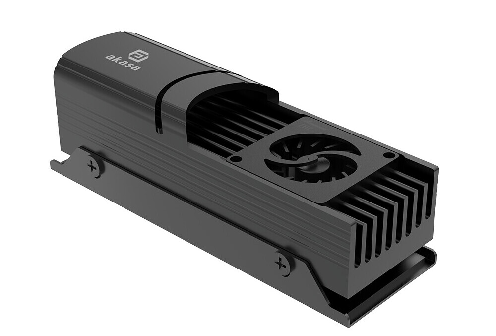Akasa 推出 Gecko Pro LX 固态硬盘散热器：20mm 风扇、支持 M.2 2280 尺寸 SSD
