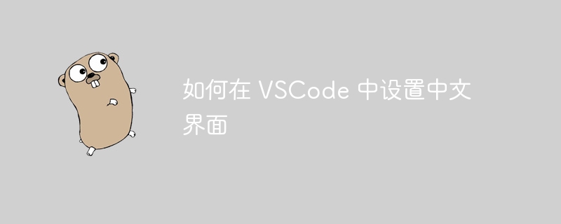 如何在 vscode 中设置中文界面