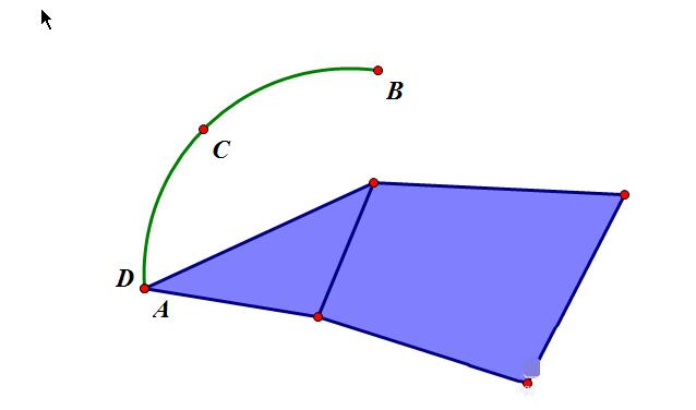 几何画板利用弧制作三角形折叠效果图的详细方法
