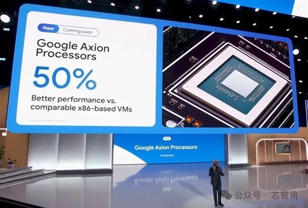 谷歌发布自研Arm服务器CPU：相比x86性能高50%、能效高60%