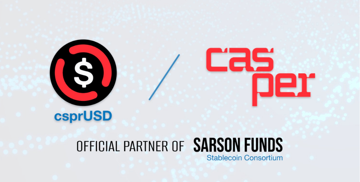 Sarson Funds 在 Casper 测试网推出稳定币 csprUSD