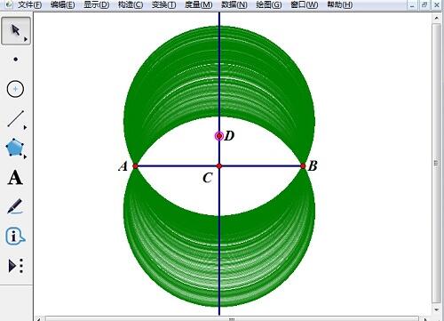 几何画板制作过两点的圆系轨迹图的详细步骤
