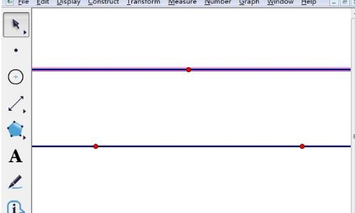 几何画板构造平行的虚线的简单方法