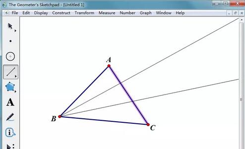 几何画板绘制摩莱三角形的操作方法