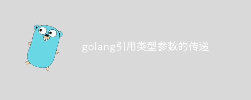 golang引用类型参数的传递
