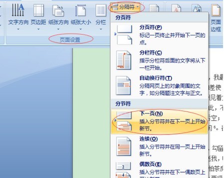 word文档中加入分页符具体方法