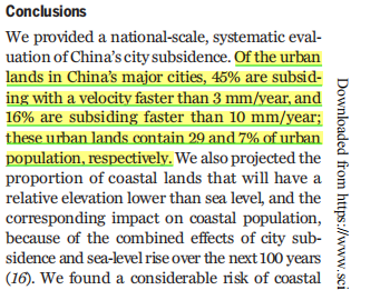 据说中国近一半大城市在下沉！这事儿到底有多严重